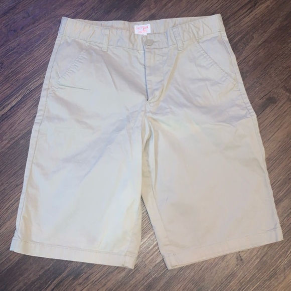 Cat & Jack uniform khaki shorts size 14 - Picture 1 of 2